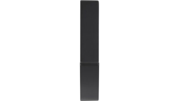 Haken Altenbeken Druckguss schwarz matt pulverbeschichtet - 81 mm lang  vor weißem Hintergrund