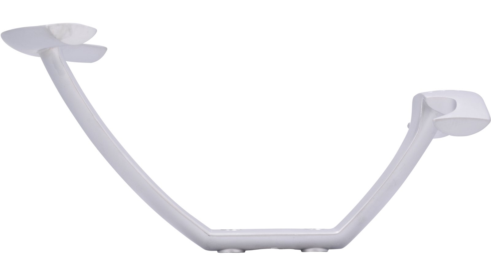 Haken Bad-Hersfeld Druckguss chrom matt - 152 mm lang  vor weißem Hintergrund