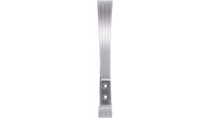 Haken Friesoythe Druckguss chrom matt - 154 mm lang  vor weißem Hintergrund