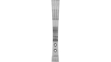 Haken Friesoythe Druckguss chrom glänzend - 154 mm lang  vor weißem Hintergrund