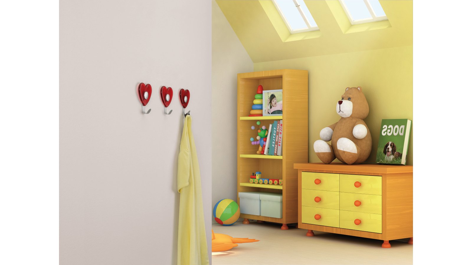 Kleiderhaken-Karlsbad-rot-transparent-alufarbig-Stahl-Glas-Kunststoff-laenge-100-707542-anwendung Haken Karlsbad Stahl - Kunststoff glaseffekt rot alufarbig pulverbeschichtet alufarbig - 100 mm lang vor weißem Hintergrund