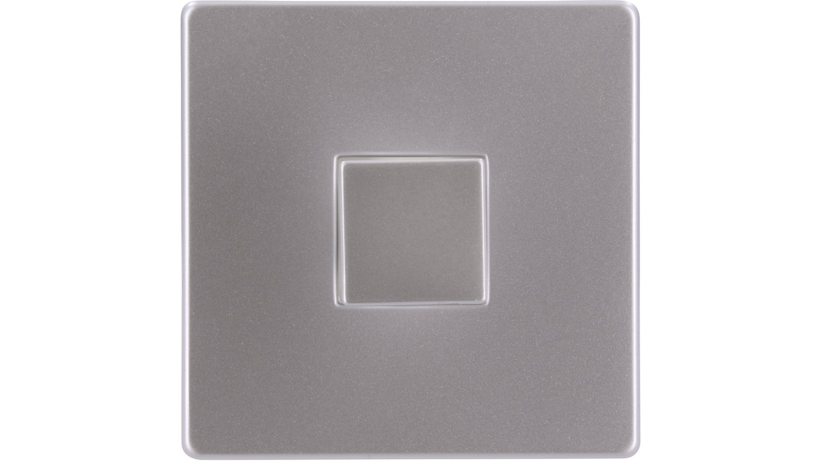 Kleiderhaken-Ketsch-alufarbig-Kunststoff-laenge-56-737808-front Haken Ketsch Kunststoff alufarbig - 56 mm lang vor weißem Hintergrund