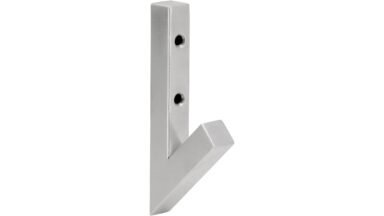 Haken Murrhardt Edelstahl fein geschliffen - 120 mm lang vor weißem Hintergrund