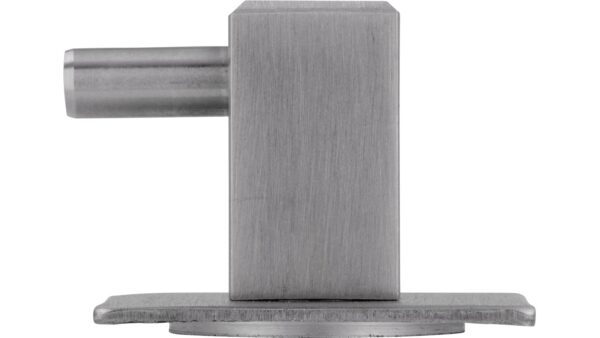 Haken Penzberg Edelstahl fein geschliffen - 27 mm lang  vor weißem Hintergrund