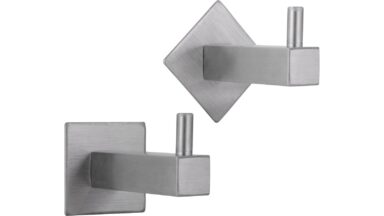 Haken Penzberg Edelstahl fein geschliffen - 62 mm lang  vor weißem Hintergrund