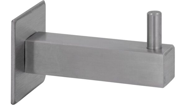 Haken Penzberg Edelstahl fein geschliffen - 62 mm lang  vor weißem Hintergrund
