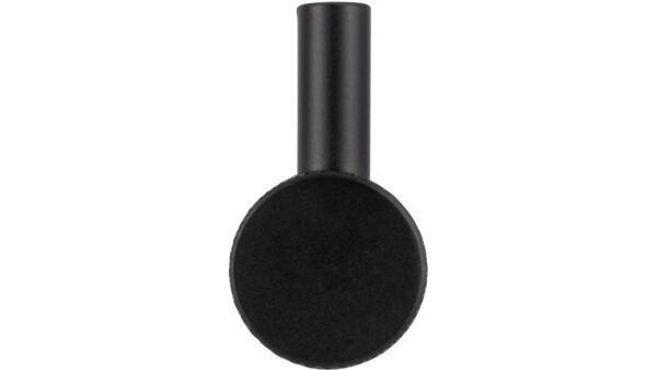 Haken Threesixty Aluminium schwarz matt pulverbeschichtet - 30 mm lang  vor weißem Hintergrund