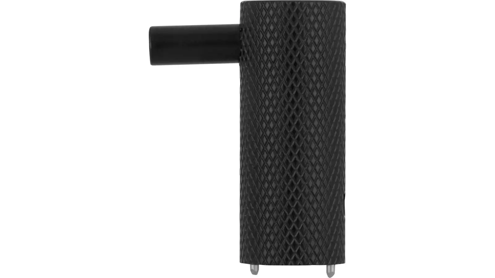 Haken Threesixty Aluminium schwarz matt pulverbeschichtet - 30 mm lang  vor weißem Hintergrund