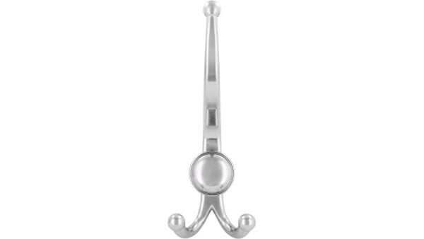 Haken Zirndorf Druckguss chrom glänzend - 189 mm lang  vor weißem Hintergrund