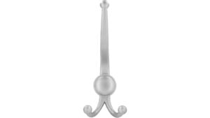 Haken Zirndorf Druckguss chrom matt - 189 mm lang  vor weißem Hintergrund
