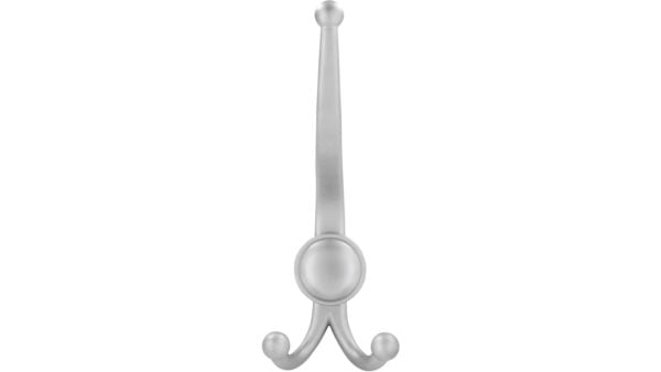 Haken Zirndorf Druckguss chrom matt - 189 mm lang  vor weißem Hintergrund