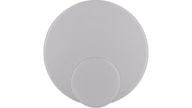 Haken sk Nohfelden Druckguss alufarbig pulverbeschichtet - 50 mm lang  vor weißem Hintergrund