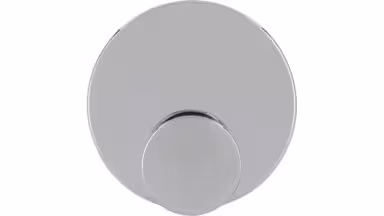 Haken sk Nohfelden Druckguss chrom glänzend - 50 mm lang  vor weißem Hintergrund