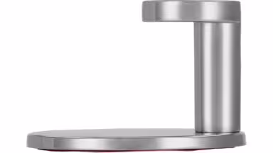 Haken sk Nohfelden Druckguss chrom glänzend - 50 mm lang  vor weißem Hintergrund