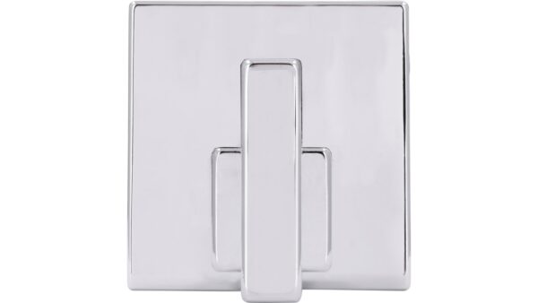Haken sk Wolnzach Druckguss chrom glänzend - 50 mm lang  vor weißem Hintergrund