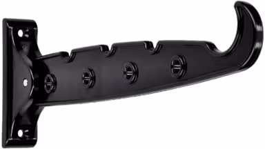 Kleiderlüfter Altötting Kunststoff schwarz - 280 mm lang vor weißem Hintergrund