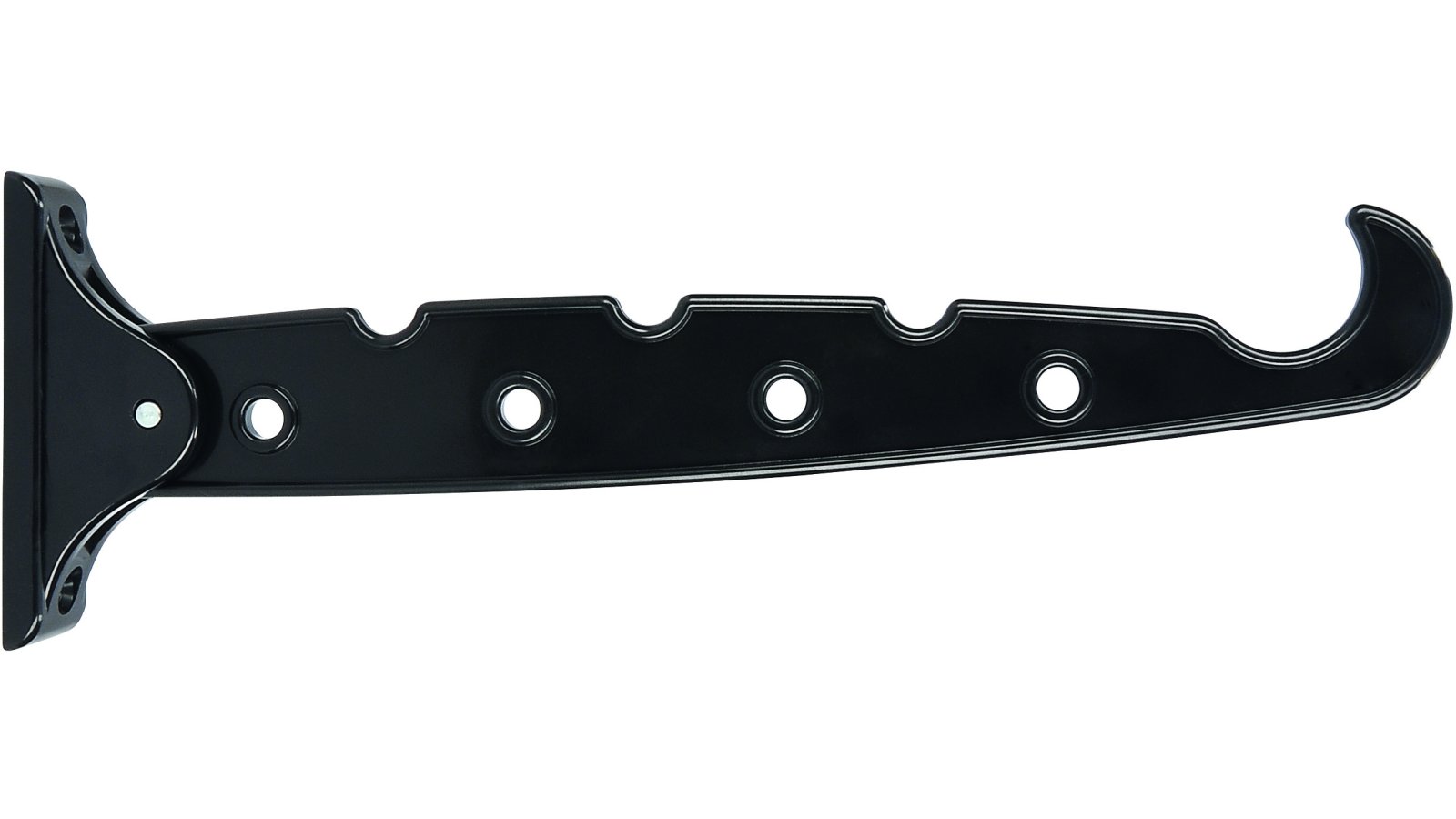 Kleiderluefter-Altoetting-schwarz-Kunststoff-laenge-280-738246-seitlich Kleiderlüfter Altötting Kunststoff schwarz - 280 mm lang vor weißem Hintergrund