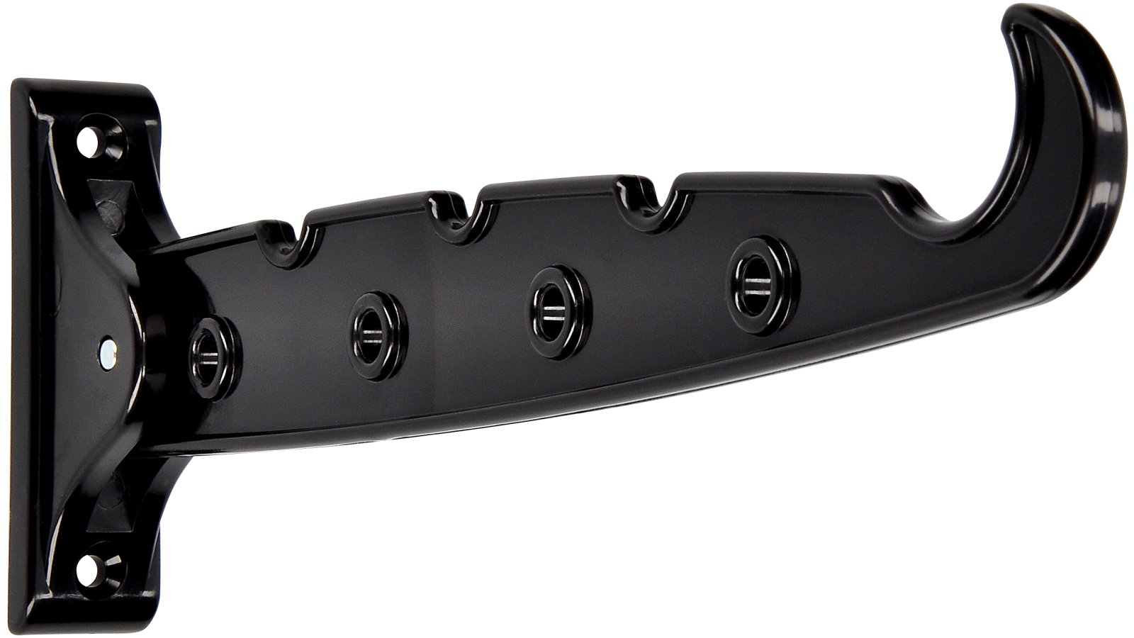 Kleiderluefter-Altoetting-schwarz-Kunststoff-laenge-280-738246 Kleiderlüfter Altötting Kunststoff schwarz - 280 mm lang vor weißem Hintergrund