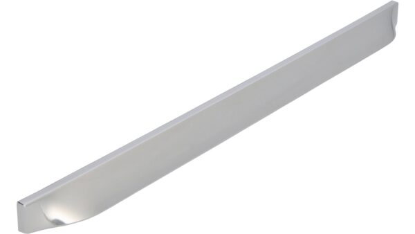 Griff Alsbach Druckguss chrom glänzend - 350 mm lang  vor weißem Hintergrund