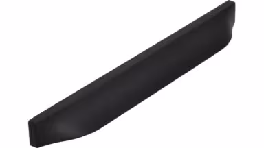 Griff Alsbach Druckguss schwarz matt pulverbeschichtet - 190 mm lang vor weißem Hintergrund