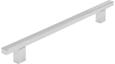 Griff Ascheberg Aluminium chrom glänzend - 250 mm lang vor weißem Hintergrund