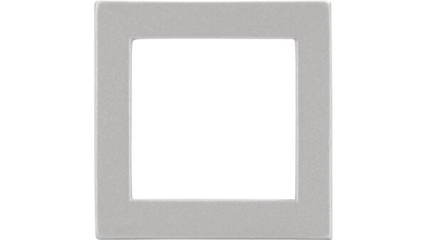 Griff Bad-Essen Zinkdruckguß pulverbeschichtet - alufarbig - 38 mm lang  vor weißem Hintergrund