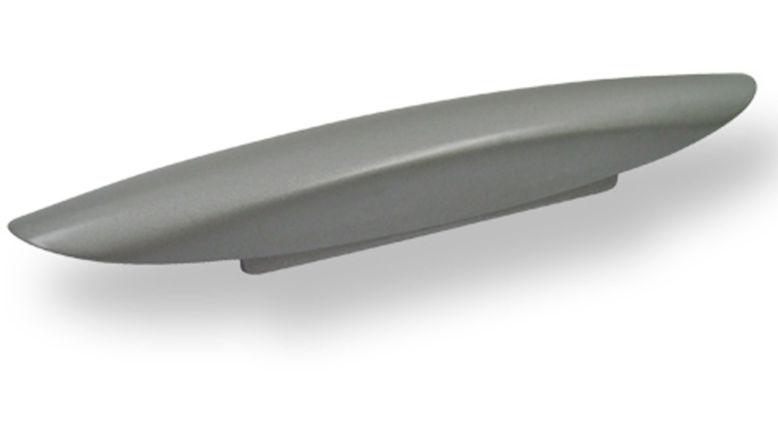 Griff Bad-Salzungen Druckguss alufarbig pulverbeschichtet - 140 mm lang  vor weißem Hintergrund