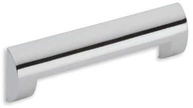 Griff Bad-Soden Druckguss chrom glänzend - 180 mm lang vor weißem Hintergrund