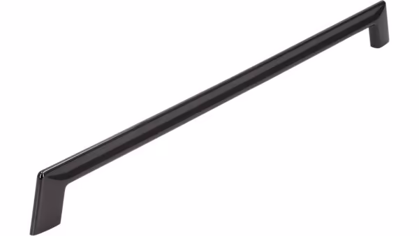 Griff Beelitz Druckguss Schwarz chrom - 350 mm lang  vor weißem Hintergrund