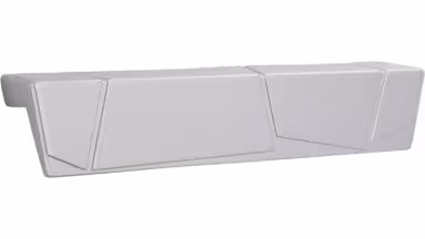 Griff Bergen Druckguss alufarbig pulverbeschichtet - 157 mm lang  vor weißem Hintergrund