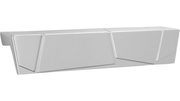 Griff Bergen Druckguss chrom glänzend - 157 mm lang  vor weißem Hintergrund