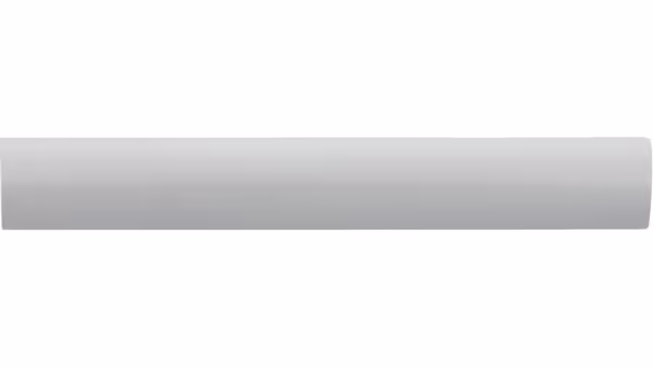 Griff Berlin Aluminium silber natur matt - 84 mm lang  vor weißem Hintergrund