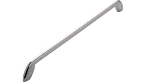 Griff Birkenau Druckguss chrom glänzend - 352 mm lang  vor weißem Hintergrund