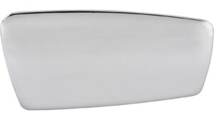 Griff Bitterfeld Druckguss chrom glänzend - 65 mm lang  vor weißem Hintergrund