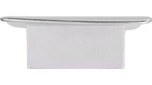 Griff Bitterfeld Druckguss chrom glänzend - 65 mm lang  vor weißem Hintergrund