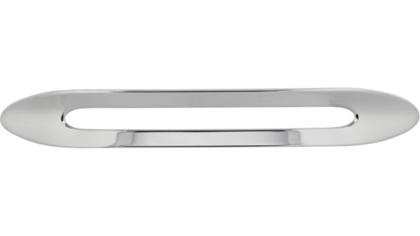 Griff Boizenburg Druckguss chrom glänzend - 180 mm lang  vor weißem Hintergrund