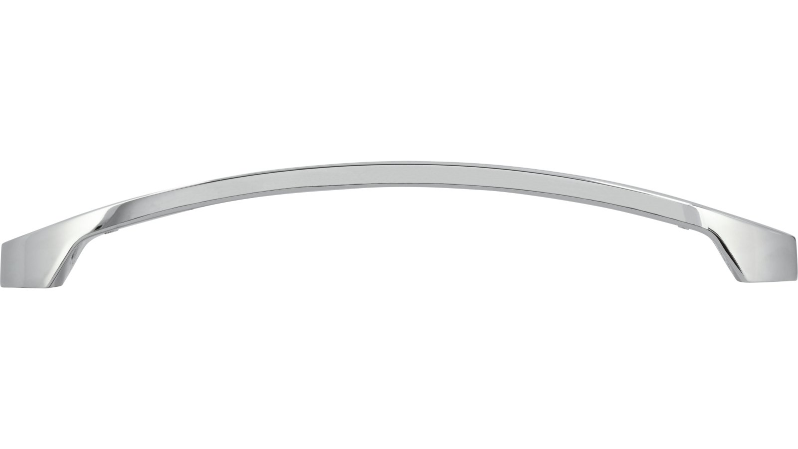 Griff Boizenburg Druckguss chrom glänzend - 180 mm lang  vor weißem Hintergrund