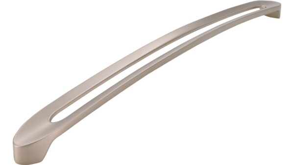 Griff Boizenburg Druckguss edelstahleffekt - 340 mm lang vor weißem Hintergrund