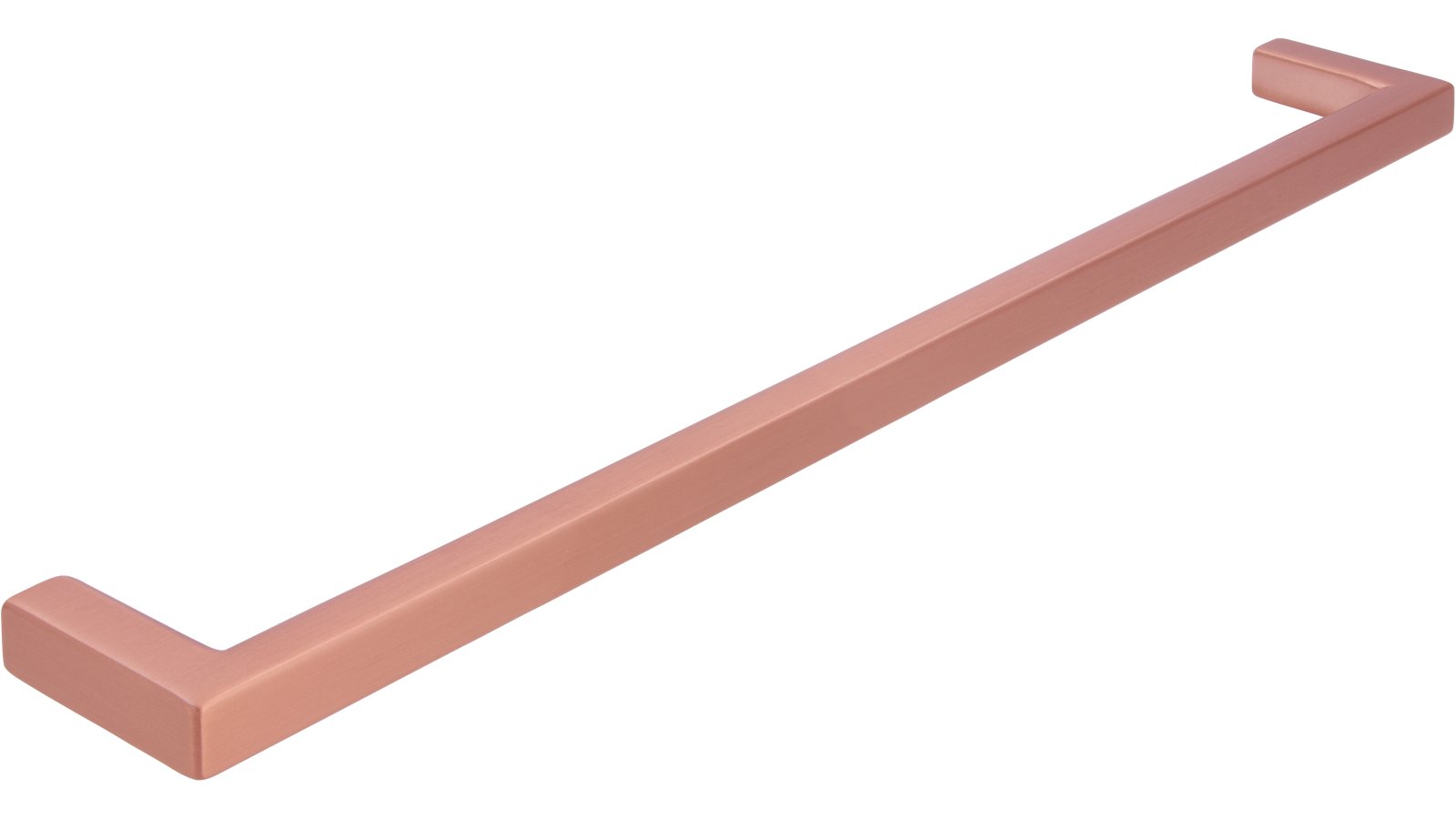 Moebelgriff-Bruckmuehl-kupfer-Zinkdruckguss-laenge-232-843384-seitlich Griff Bruckmühl Druckguss kupfer gebürstet matt - 232 mm lang vor weißem Hintergrund