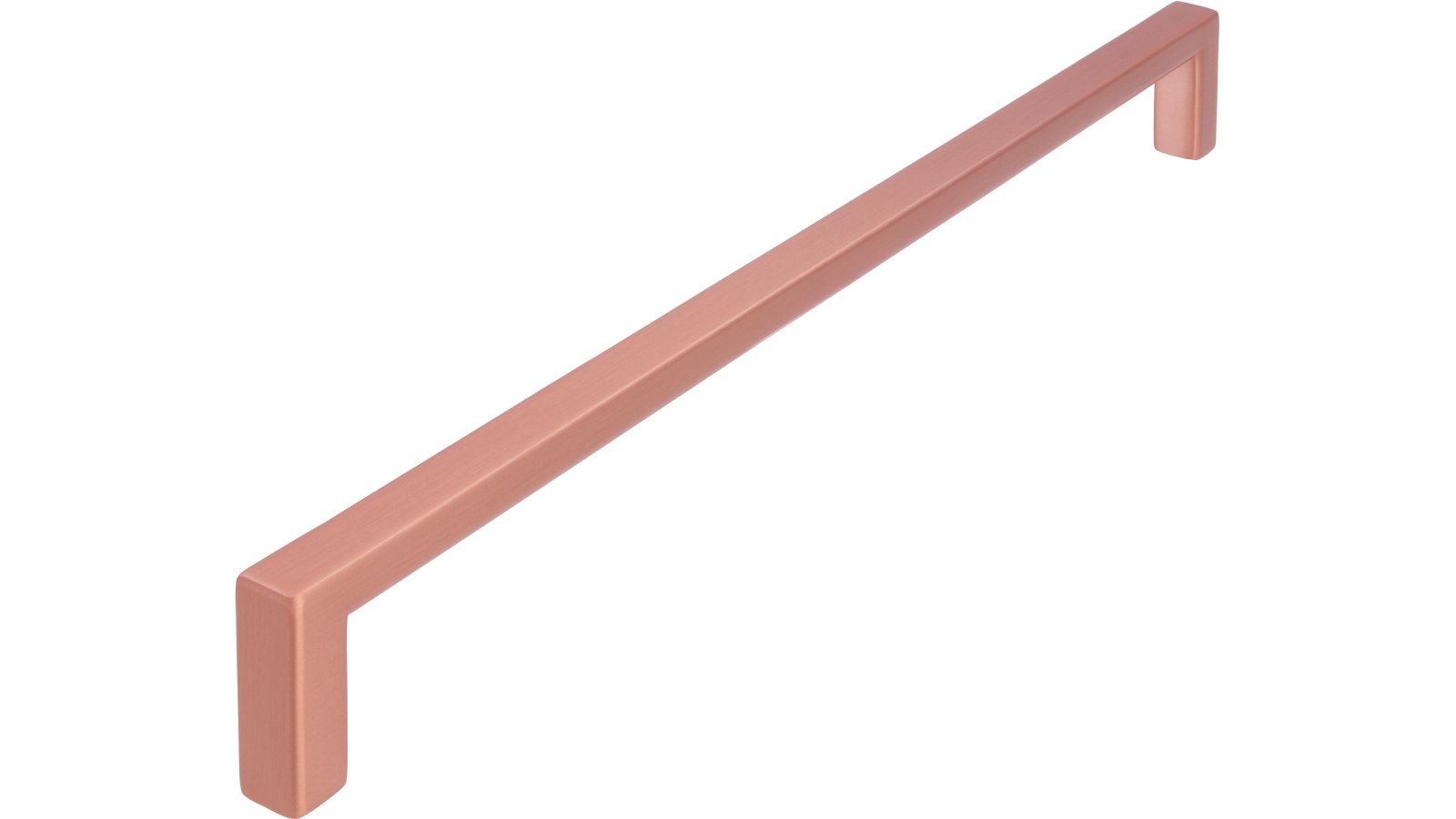 Moebelgriff-Bruckmuehl-kupfer-Zinkdruckguss-laenge-232-843384 Griff Bruckmühl Druckguss kupfer gebürstet matt - 232 mm lang vor weißem Hintergrund