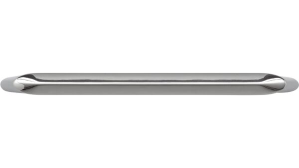 Griff Burgau Druckguss chrom glänzend - 174 mm lang  vor weißem Hintergrund