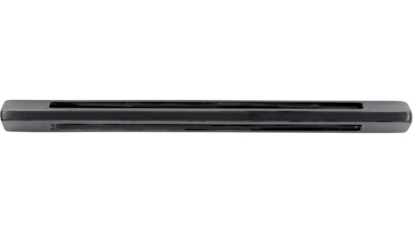 Griff Burgkirchen Druckguss schwarz matt pulverbeschichtet - 118 mm lang  vor weißem Hintergrund