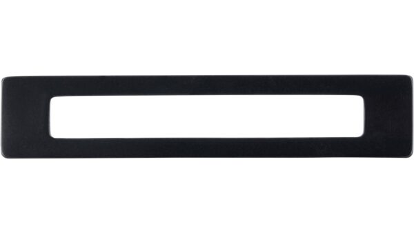 Griff Burgkirchen Druckguss schwarz matt pulverbeschichtet - 118 mm lang  vor weißem Hintergrund