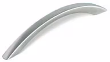 Griff Castrop-Rauxel Kunststoff nickel matt gebürstet - 166 mm lang  vor weißem Hintergrund