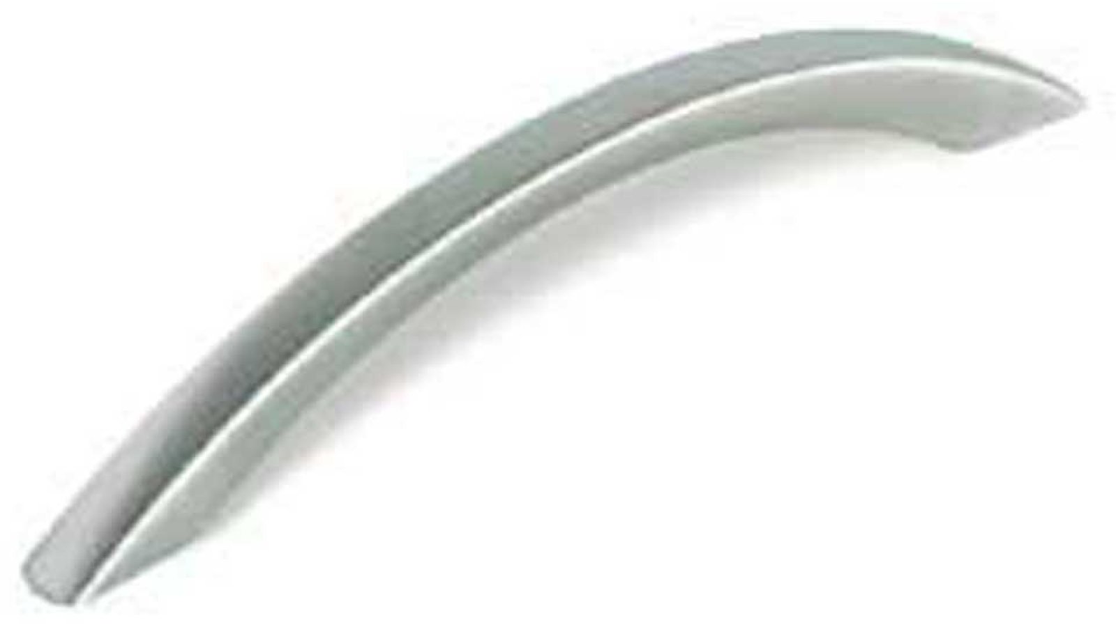 Griff Castrop-Rauxel Kunststoff nickel matt gebürstet - 166 mm lang  vor weißem Hintergrund