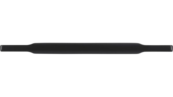 Griff Clausthal-Zellerfeld Druckguss schwarz matt pulverbeschichtet - 180 mm lang  vor weißem Hintergrund