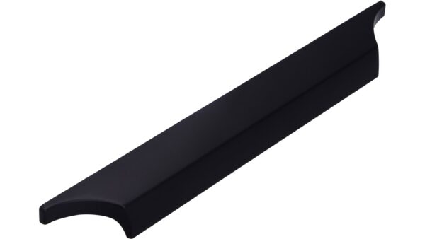 Griff Colditz Druckguss schwarz matt pulverbeschichtet - 218 mm lang vor weißem Hintergrund