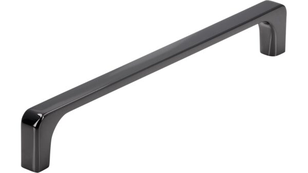 Griff Diez Druckguss Schwarz chrom - 170 mm lang vor weißem Hintergrund