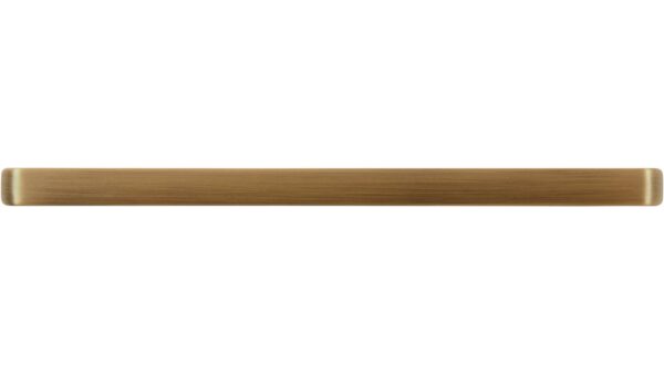 Griff Diez Druckguss messing schwarz gebürstet - 170 mm lang  vor weißem Hintergrund