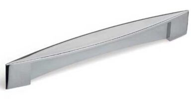 Griff Dillingen Zinkdruckguß - chrom glänzend - 192 mm lang vor weißem Hintergrund